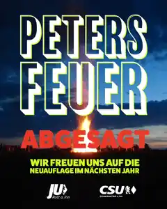 Petersfeuer in Rott abgesagt