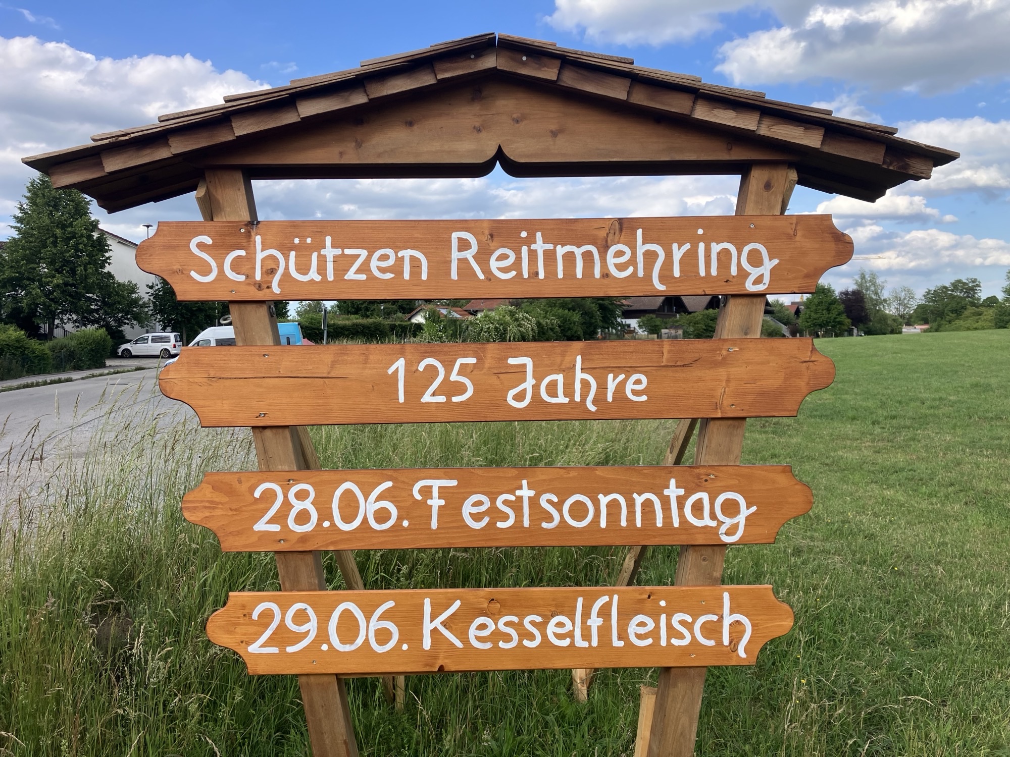 Veteranen feiern mit den Reitmehringer Schützen