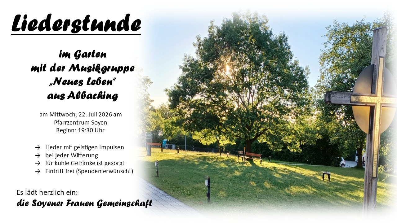 Singen im Pfarrgarten