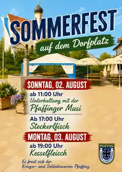 Morgen gemeinsam auf dem Dorfplatz