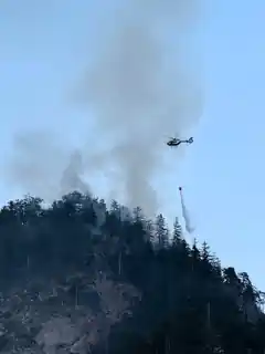 Oberwössen: Brand in Bergwald ausgebrochen