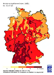 38 Grad vorhergesagt: Waldbrand-Gefahr extrem hoch