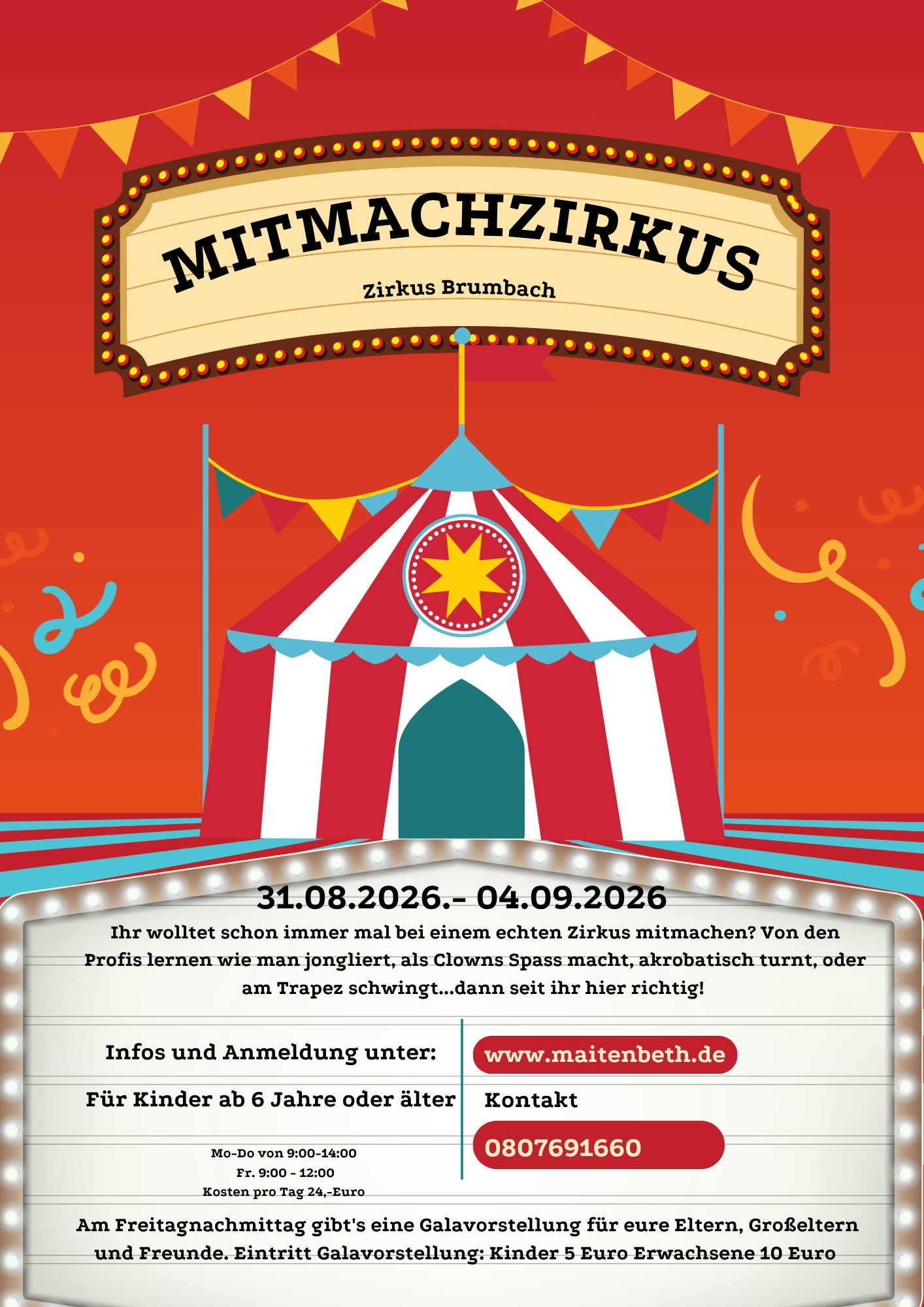 Akrobatik, Clowns und Magie