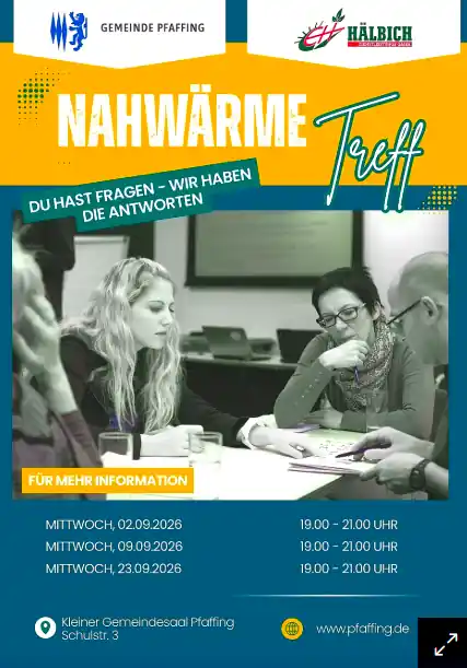 Austausch zum Thema Nahwärme in Pfaffing