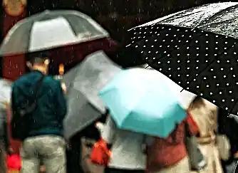 Regen auffangen am Wertstoffhof in Pfaffing