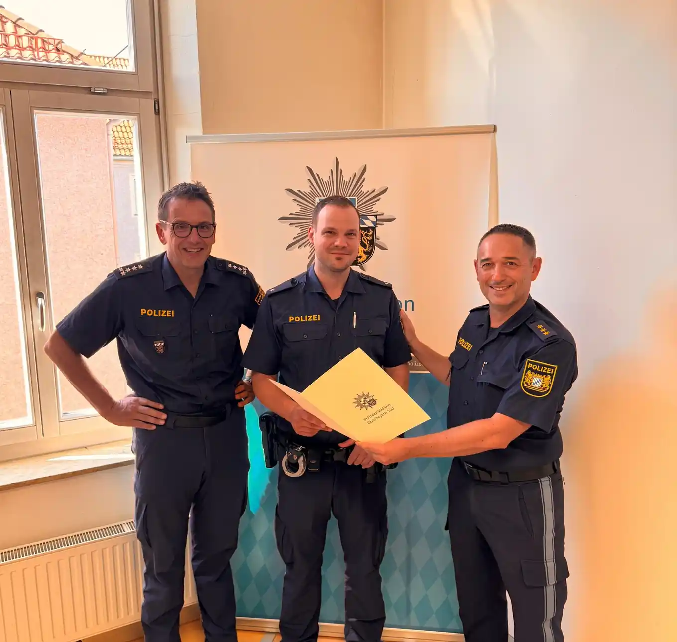 Beförderung für Leiter der Wiesn-Wache