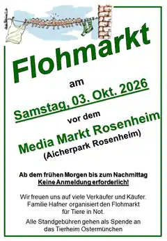 Flohmarkt zugunsten der Tiere