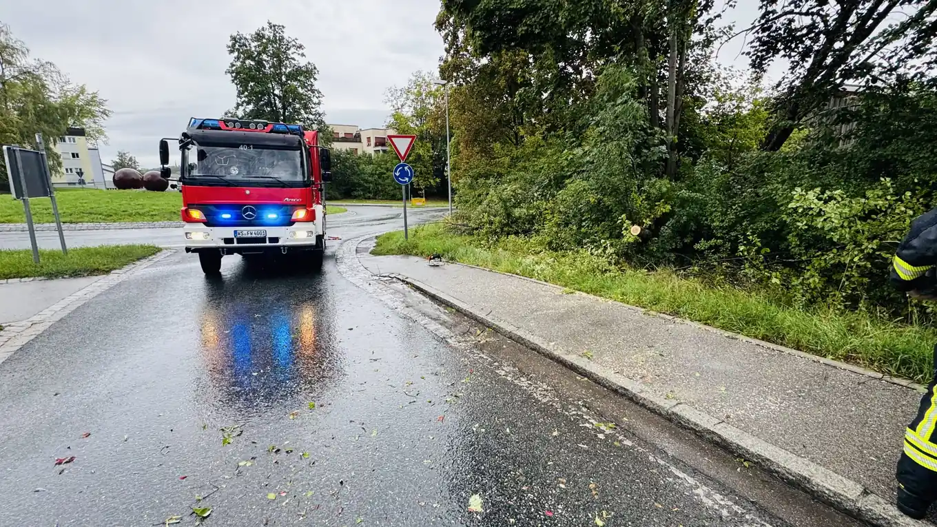 8.15 Uhr: Einsatz für die Wasserburger Wehr