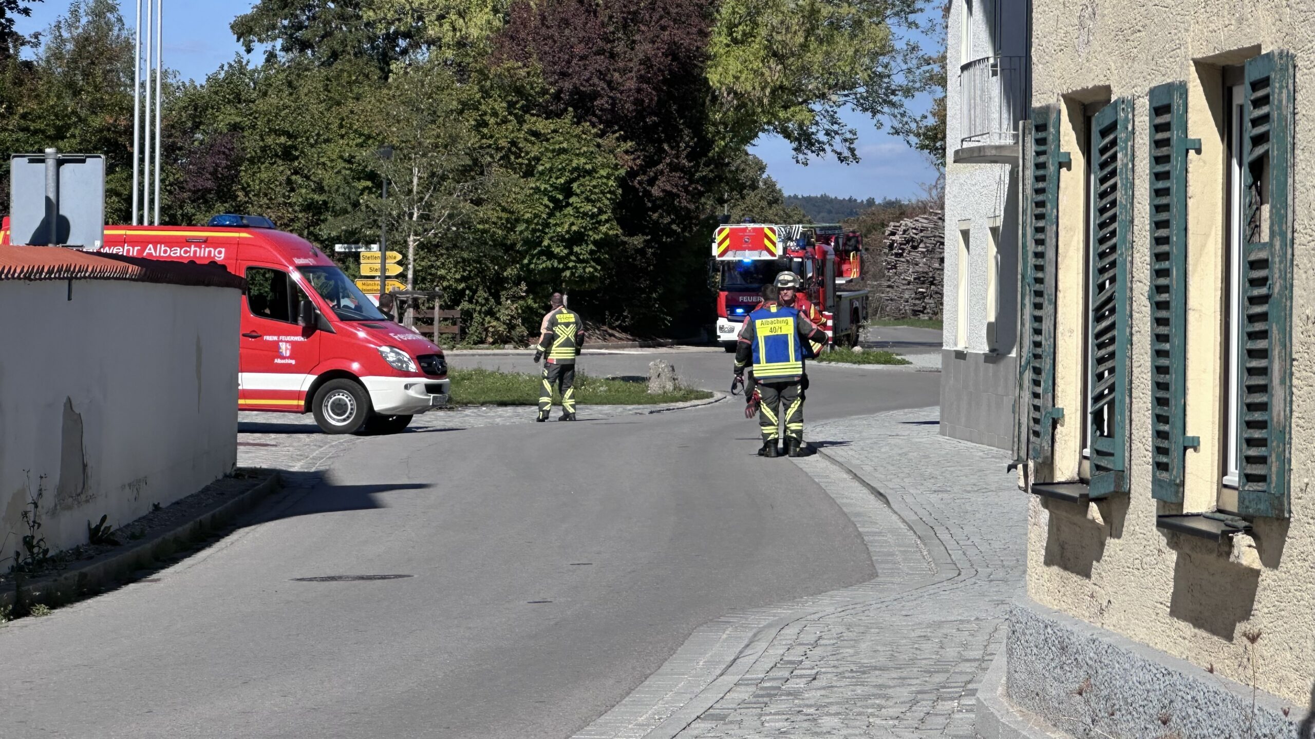 14.15 Uhr: Einsatz für die Feuerwehr Albaching