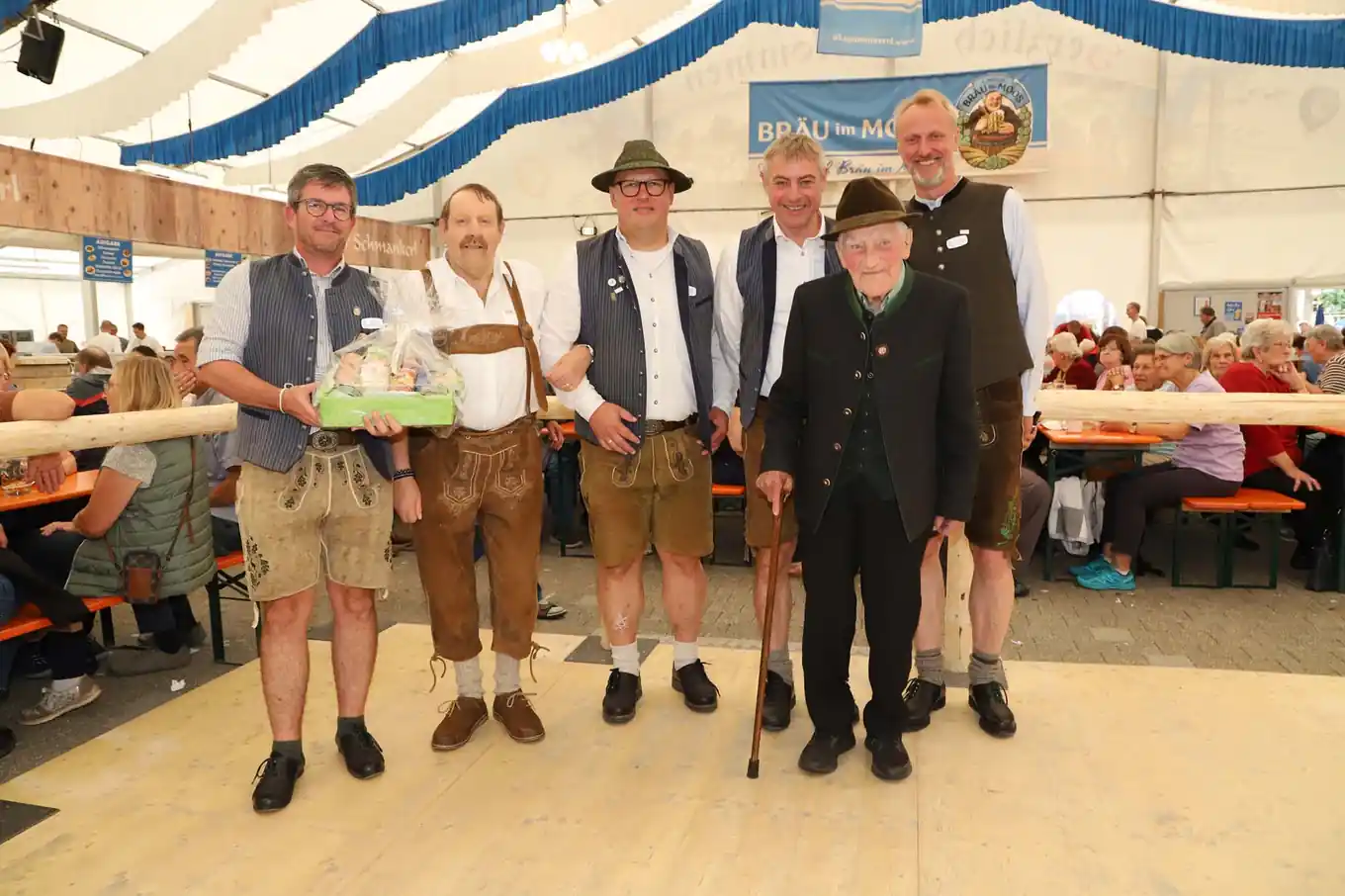 Mit 101 Jahren im Festzelt