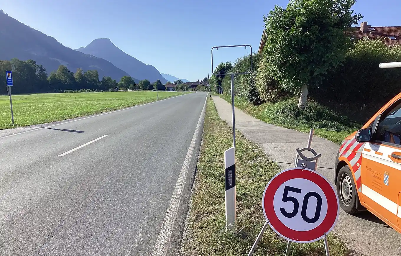 Nicht lustig: Ortsschild weg