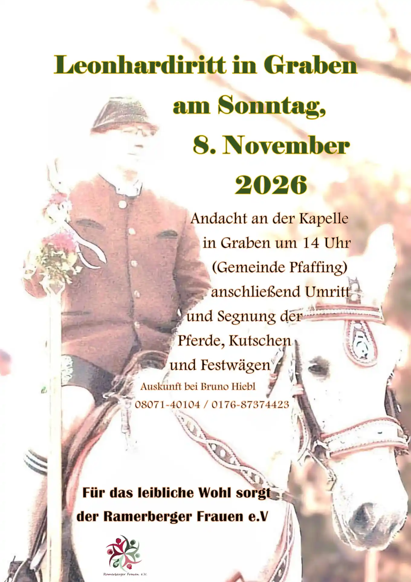 Wieder traditioneller Leonhardiritt in Graben