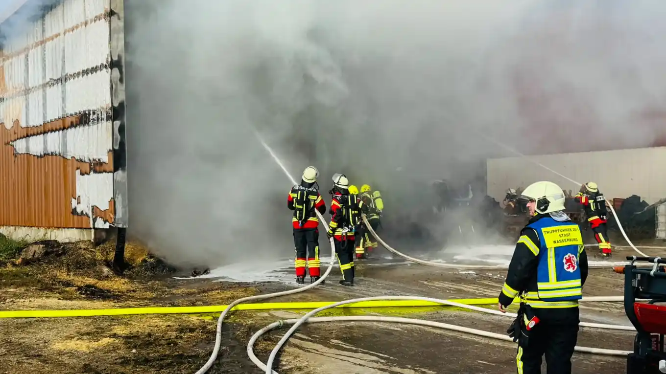 Großbrand in Unterreit: Ursache noch unklar