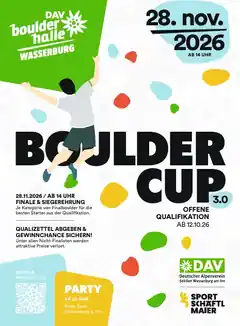 Alpenverein Wasserburg lädt wieder zum Bouldercup