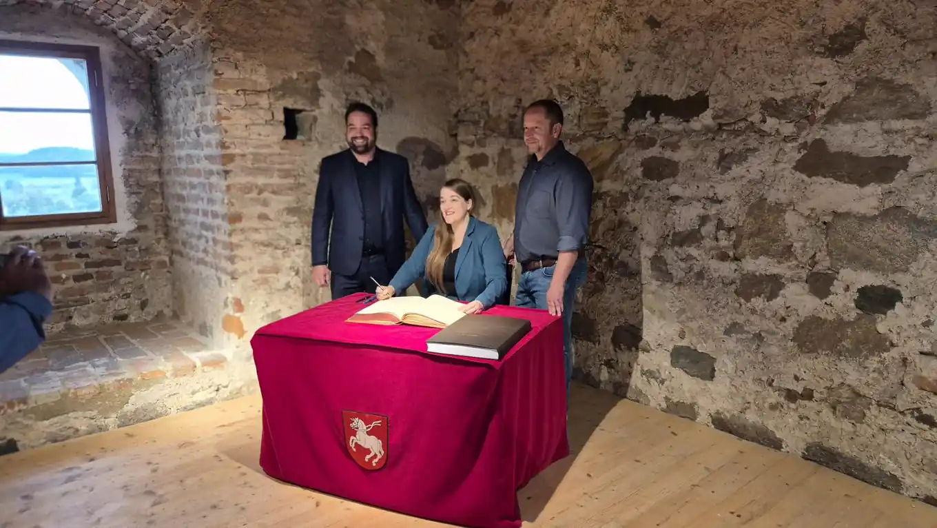 Besondere Ehre im Schlossturm