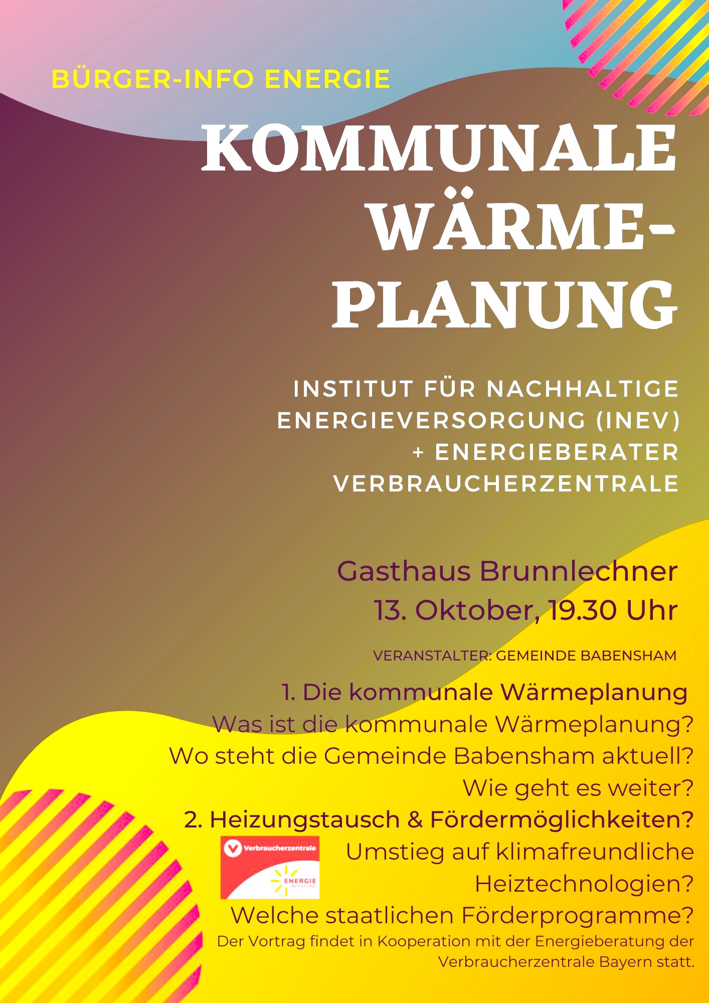 Wie schaut die Wärmeplanung in Babensham aus?