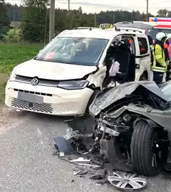 Hubschrauber flog schwer verletzten Taxifahrer in Klinik
