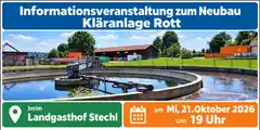 Rott informiert zur neuen Kläranlage