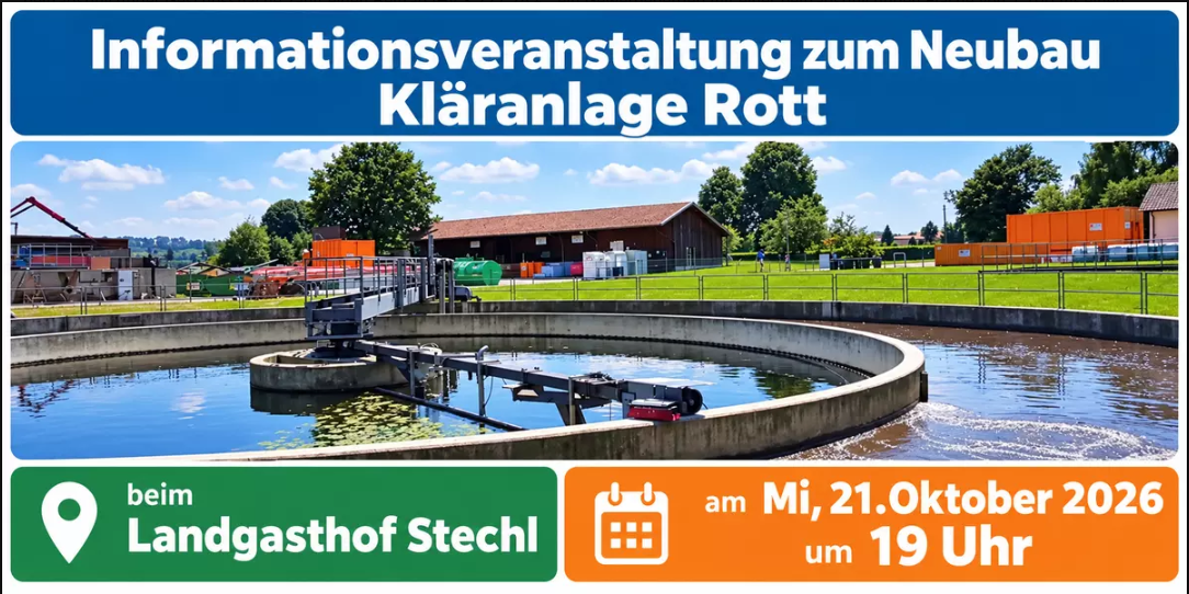Rott informiert zur neuen Kläranlage